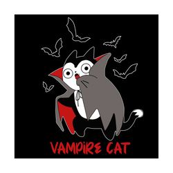Vampire Cat SVG, Halloween SVG, Vampire SVG, Cat SVG