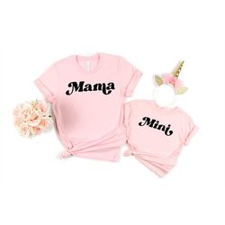 Mama Mini Shirt, Mama Retro Shirt, Mini Retro Shirt, Mama Mini Retro, New Mom Shirt, Mama Mini Matching Tee, Mom Life Sh