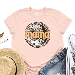 Mama Cow Shirt, Cow Print Mama, Mothers Day Shirt, Gift For Mom, Mama Shirt, Gift For Her