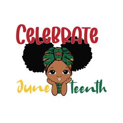 Black Girl Peekaboo Celebrate Juneteenth Svg