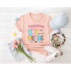 Teaching my Favorite Peeps Teacher Shirt, Teacher Shirt, Easter Teacher Shirt, Teacher T-Shirt, Teacher Tee, Peeps T-Shi