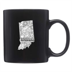 Cute Indiana Mug, Cute Indiana Gift, Indiana Mugs, Indiana Home Mug, Indiana Gifts, IND Mug, IND Gift, State Of Indiana
