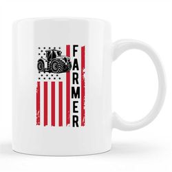 Patriotic Farmer Mug, Agriculture Mug, Farmer Gifts, American Flag Mug, Farm Mug, American Farmer, Farmer Mug, Farmer Gi