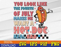You Look Like The Fourth Of July svg, 4th of July svg, USA freedom svg, American flag Svg, Eps, Png, Dxf, Digital Downlo