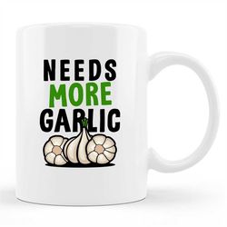 garlic lover mug, garlic lover gift, garlic mug, gift for chef, foodie gift, cooking mug, chef mug, garlic bread, garlic