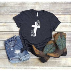 Easter Shirt, Easter Cross Shirt, He is Alive Easter Shirt, Christian Easter Shirt, Easter Shirt For Woman, Easter is fo