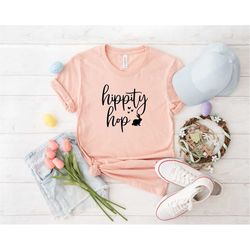Hippity Hoppity Easter T-shirt, Outfit For Easter, Cute Bunny T-shirt, Happy Easter Tee, Kids Bunny Shirt