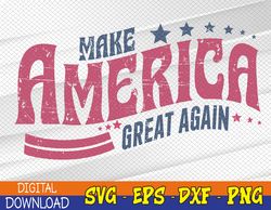 Make-America-Great-Again svg, Retro America svg, 4th Of July svg, Patriotic svg, I-ndependence-Day Svg, Eps, Png, Dxf, D