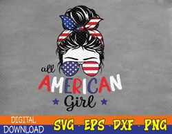 All American Girls 4th of July Bleached Daughter USA Svg, Eps, Png, Dxf, Digital Download