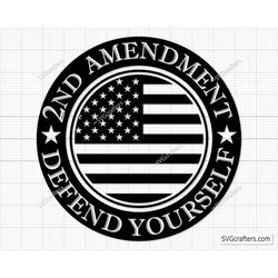 2nd Amendment Protect Yourself Svg Png, Second Amendment svg, Guns svg Png, Punisher skull svg - Printable, Cricut & Sil