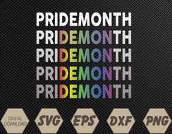 LGBT Pride Month Demon For Gay Pride Month Festival Rainbow  Svg, Eps, Png, Dxf, Digital Download