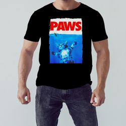 Paws cat and mouse in water shirt, Shirt For Men Women, Graphic Design, Unisex Shirt