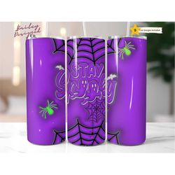 Inflated Sublimation Design 3D tumbler Wrap 20 oz Skinny Tumbler Sublimation Digital Download PNG Puffy Bubble Stay Spoo