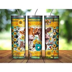 Western Moody Cows Tumbler Png, Cow Tumbler Png, 20oz Skinny Tumbler Sublimation Designs, Moody Cows Png Sublimation Des