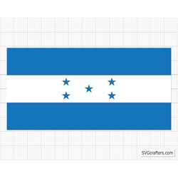 Honduras National Flag svg, Honduras flag png, Honduras flag vector, Country Flags svg, Patriotic svg - Printable, Cricu