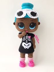 Digital Download - PDF. Crochet Pattern Doll Skeleton . DIY amigurumi toy tutorial.