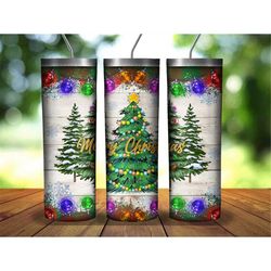 Merry Christmas Trees Png Sublimation Design,20oz Skinny Tumbler Png,Merry Christmas Png,Trees Png,Light Png,Western Png