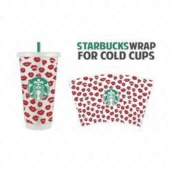Full Wrap For Starbucks Cold Cup Svg, Trending Svg, Starbucks Wrap Svg, Starbucks Full Wrap, Starbucks Lips Svg, Starbuc