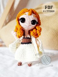 doll patterns crochet lotr eowyn doll amigurumi pdf  pattern