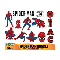100 Spider Man Bundle Svg, Marvel Svg, Super Hero Svg