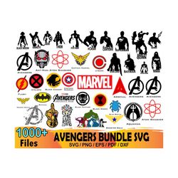 1000 Avengers Svg Bundle, Marvel Svg, Endgame Svg