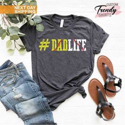 Baseball Dad T-Shirt, Baseball Dad Gift, Softball Distressed Dad Life, Fathers Day Shirts, Gift for Husband, Gift for Da