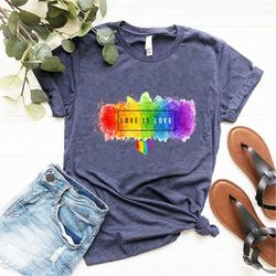 Love is Love Shirt, Rainbow Pride Shirt, LGBTQ Gifts, Pride LGBT Shirt Women Men, Pride Month Shirt, Love Wins T-shirt,
