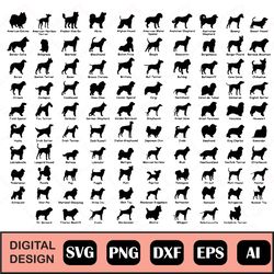 Dog svg Bundle, Dog Silhouette SVG Bundle, Dog File Bundle, Dog svg File For Cricut, Dog Silhouette svg