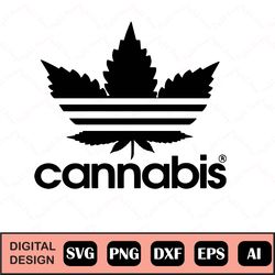 Adidas Cannabis SVG, Marijuana SVG, Weed, Cut File, EPS, Png, Vector