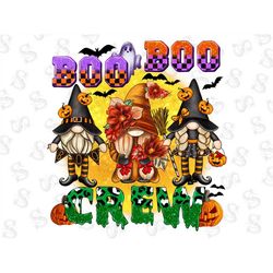 Boo Boo Crew Halloween Gnomes Png Sublimation Design,Halloween Fall Crew Png,Pumpkin Gnomes Png,Boo Boo Png,Ghost,Sublim