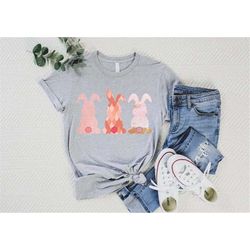 Easter Bunny Gift for Girls, Watercolor Easter Bunnies Shirt, Cute Easter Bunny T-Shirt, Kids Bunny Shirt, Happy Easter