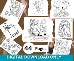 44 Printable coloring pages for kids, toddlers, preschoolers, Coloring Book Coloring Page Preschool Kindergarten Homesch