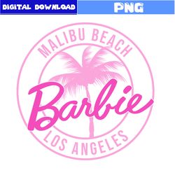 Malibu Beach Los Angeles Png, Barbie Logo Png, Barbie Png, Barbie Malibu Png, Cartoon Png, Png Digital File