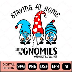 Gnome Svg, Stay Home Svg, Save Lives Svg, Gnomies Svg, Social Distancing Svg, Stay Safe Svg, Staying at Home with my Gno