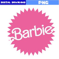 Barbie Png, Barbie Pink Logo Png, Barbie Logo Png, Girl Png, Cartoon Png, Png Digital File