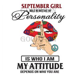September Girl Svg, Birthday Svg, September Birthday, Born In September, September Woman Svg, Birthday Girl Svg, Birthda