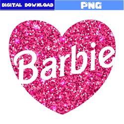 Barbie Png, Barbie Heart Png, Barbie Pink Logo Png, Barbie Logo Png, Girl Png, Cartoon Png, Png Digital File