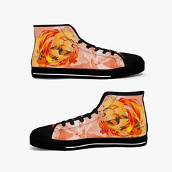 pokemon arcanine high canvas shoes for fan, pokemon arcanine high canvas shoes sneaker