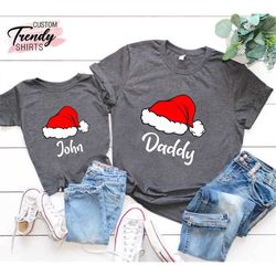 matching family christmas shirts, custom christmas shirt, personalized christmas gifts, family christmas gift, santa fam