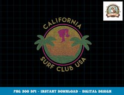Barbie Cali Surf Club USA png, sublimation copy