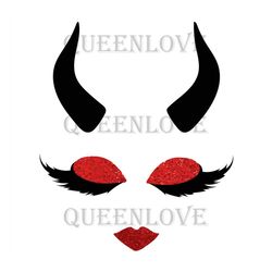 Devil Halloween SVG, Devil Girl Monogram Svg, Monster Svg, Halloween Svg