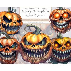 Halloween clipart, Scary pumpkin clipart, Pumpkin clipart, Pumpkin png, Halloween png, Halloween, Sublimation