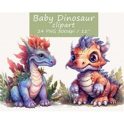 dinosaur clipart bundle, baby dinosaur clipart, dinosaur png, sublimation, clipart for kids, baby dinosaur png,