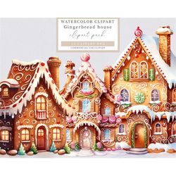 Gingerbread house clip art, Christmas clip art, Christmas clipart, Gingerbread clip art, Holiday clip art