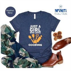 Cooking Tools Shirt, Cooking Lover Girl Kitchenware Shirt, Cooking Mom Shirt, Funny Baking Girl Rolling Pin Gift Tee, Ba