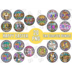 Easter Day Car Coaster Png,Sublimation Design Bundle,Easter Sublimation Png,Easter Car Coster Png,Easter Bunny Png,Easte