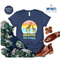 Giraffe Shirt, Giraffe Gift, Animal Lover Shirt, Cute Giraffe Shirt, Animal T-shirt, Wild Life Shirt, Nature Lover Shirt