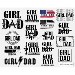 Bundle Girl Dad Svg Png, Best Dad Ever svg, Dad The Legend svg, Papa svg, Fathers day svg, Daddy svg, Father day svg, Gr