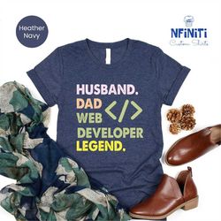 Web Developer Dad Shirt, Coding Shirts, Coder Husband Shirt, Programming Shirt, Gift For Dad, Computer Science Gift Shir