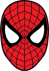 Spiderman mask SVG, PNG, JPG files. Digital download.